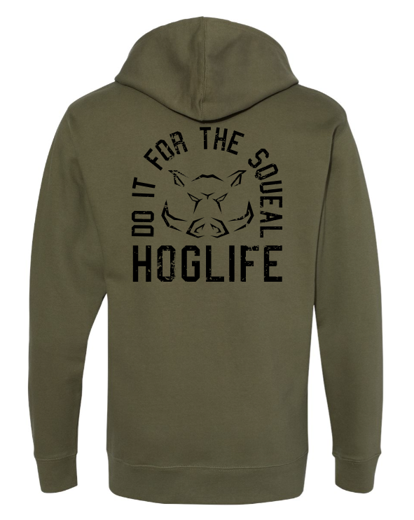 Squeal Hoodie Army Green