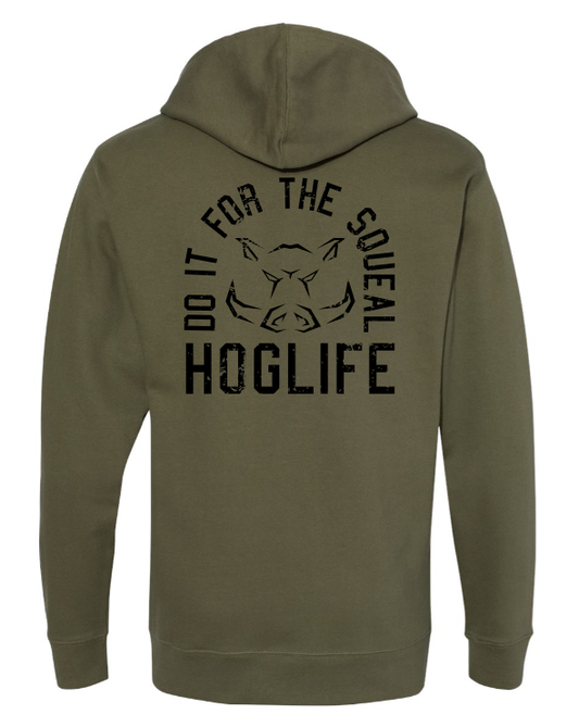 Squeal Hoodie Army Green